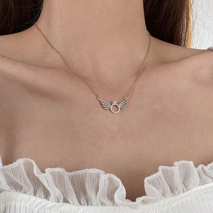 Bague et collier ailes d'ange