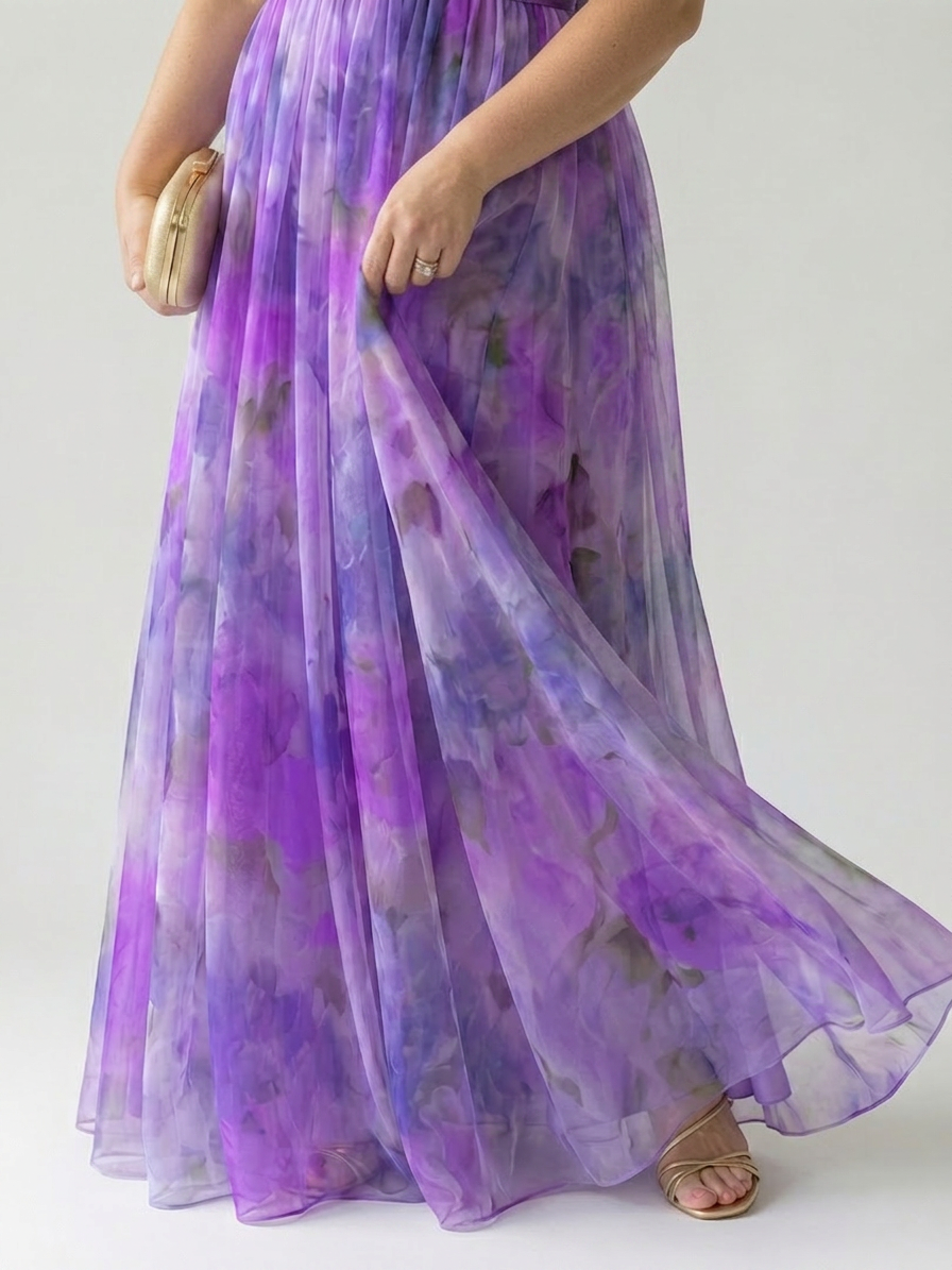 Stella & Grace™ | Robe Maxi Douce en Enveloppement