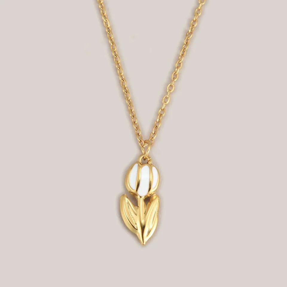 Collier Tulipes Délicates