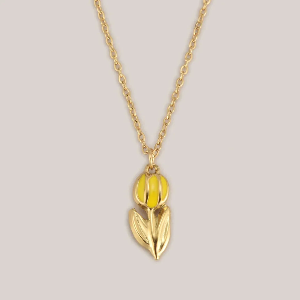 Collier Tulipes Délicates
