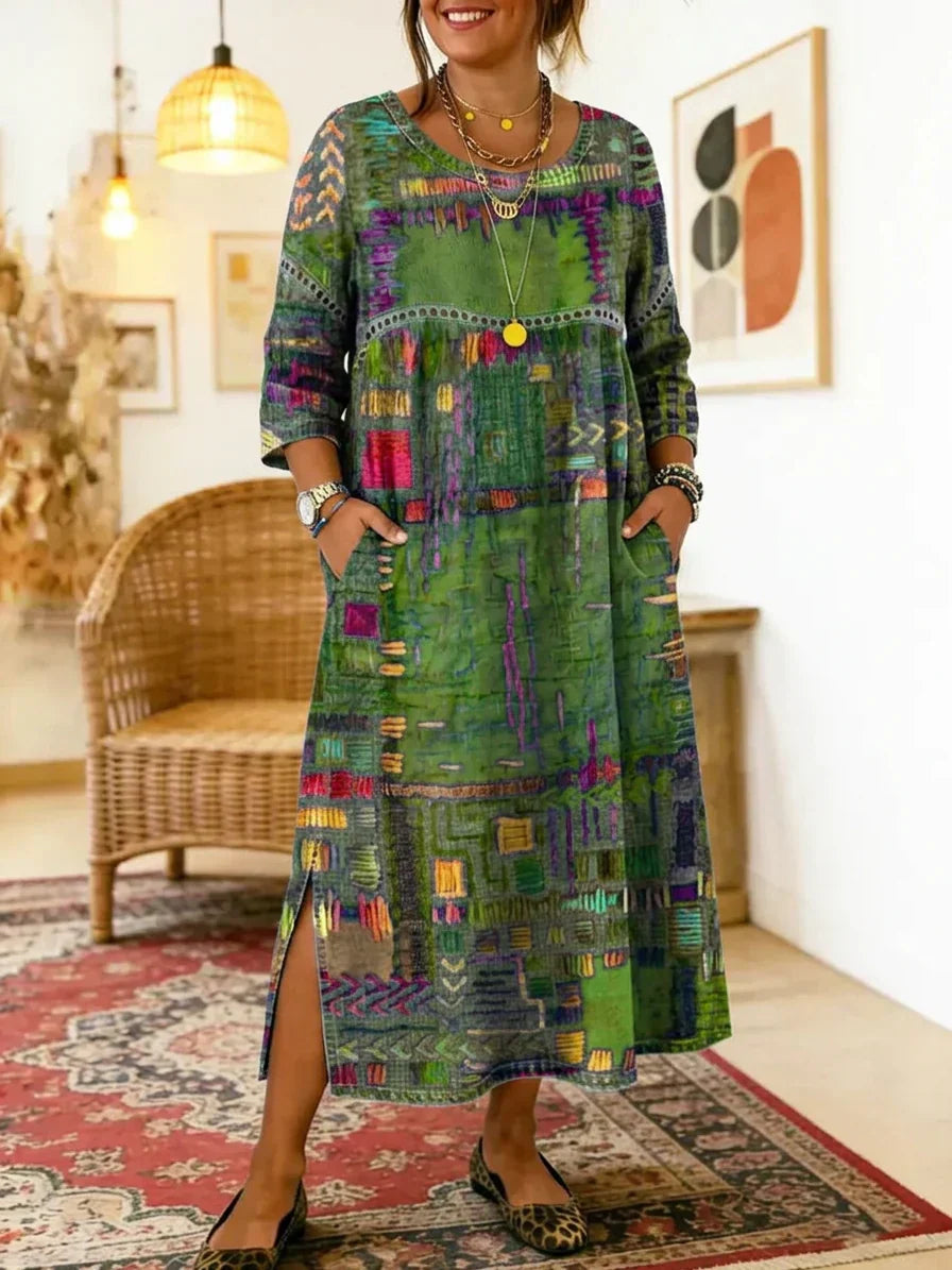 Kit | Robe Midi Imprimée