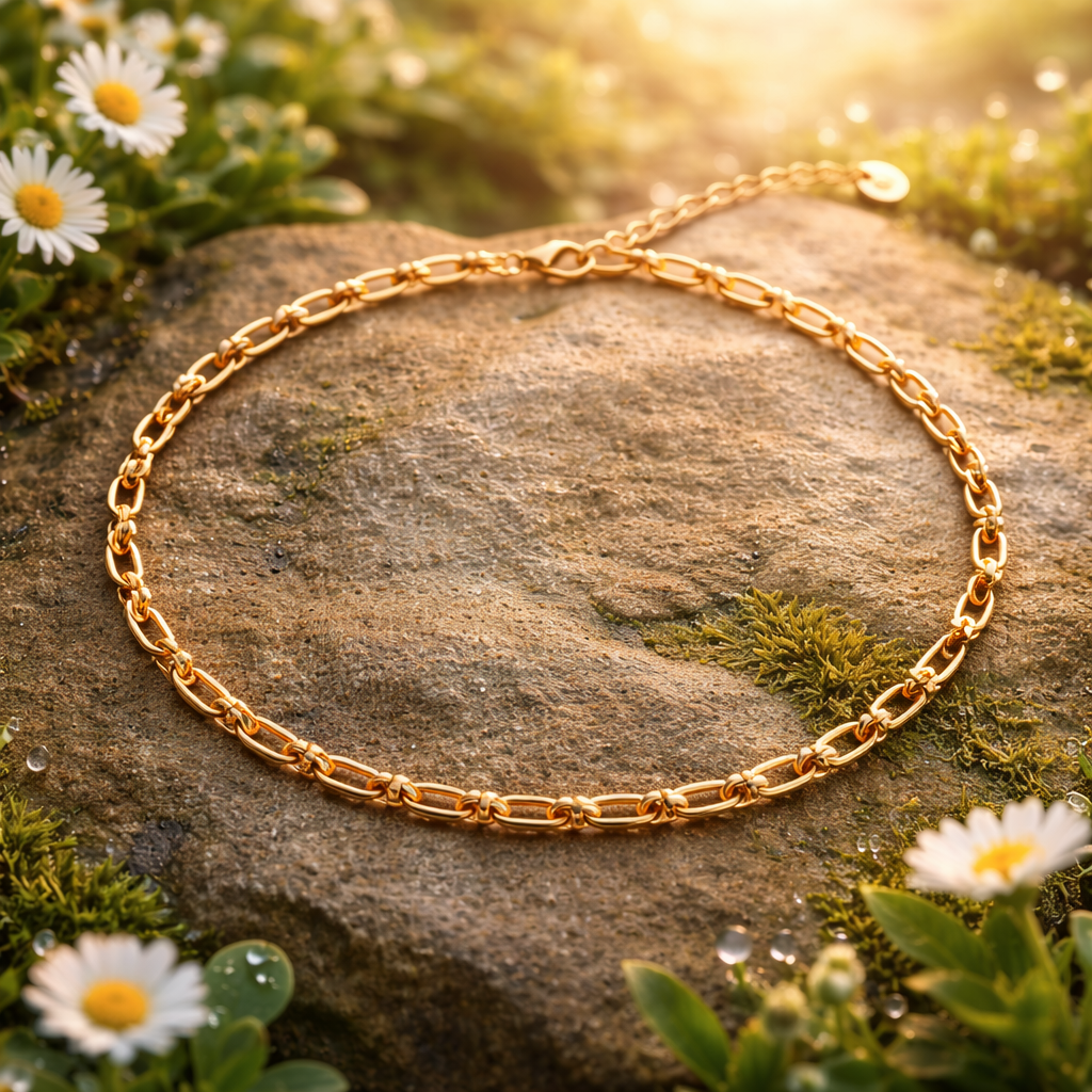 Collier Doré à Maillons Allongés