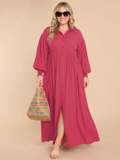 Robe Loose Boutonnée Alessia : Élégance Quotidienne Sans Effort