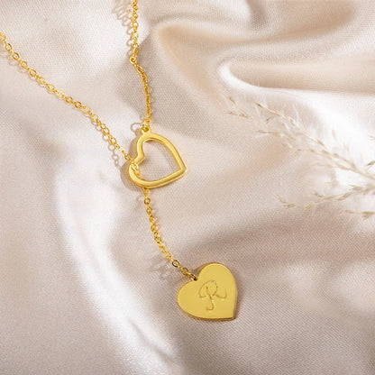 Collier Cœur Intemporel avec Initiale