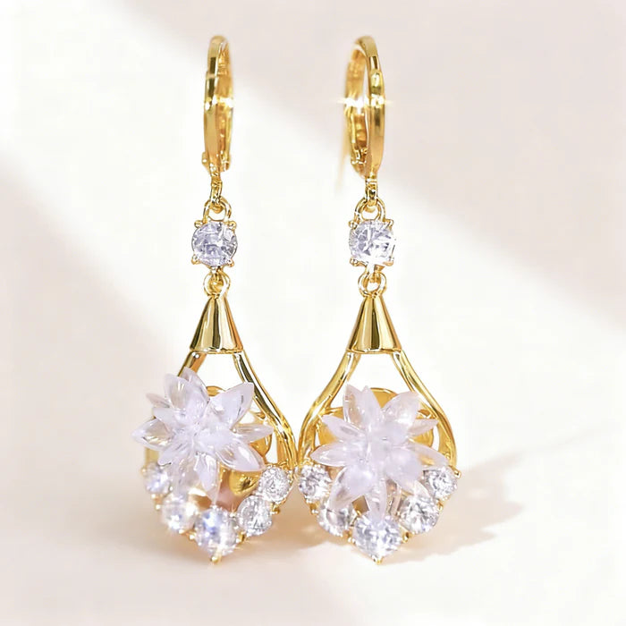 Boucles Goutte Fleur