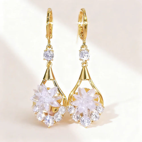 Boucles Goutte Fleur