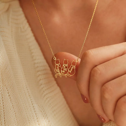 Collier Chat Personnalisé