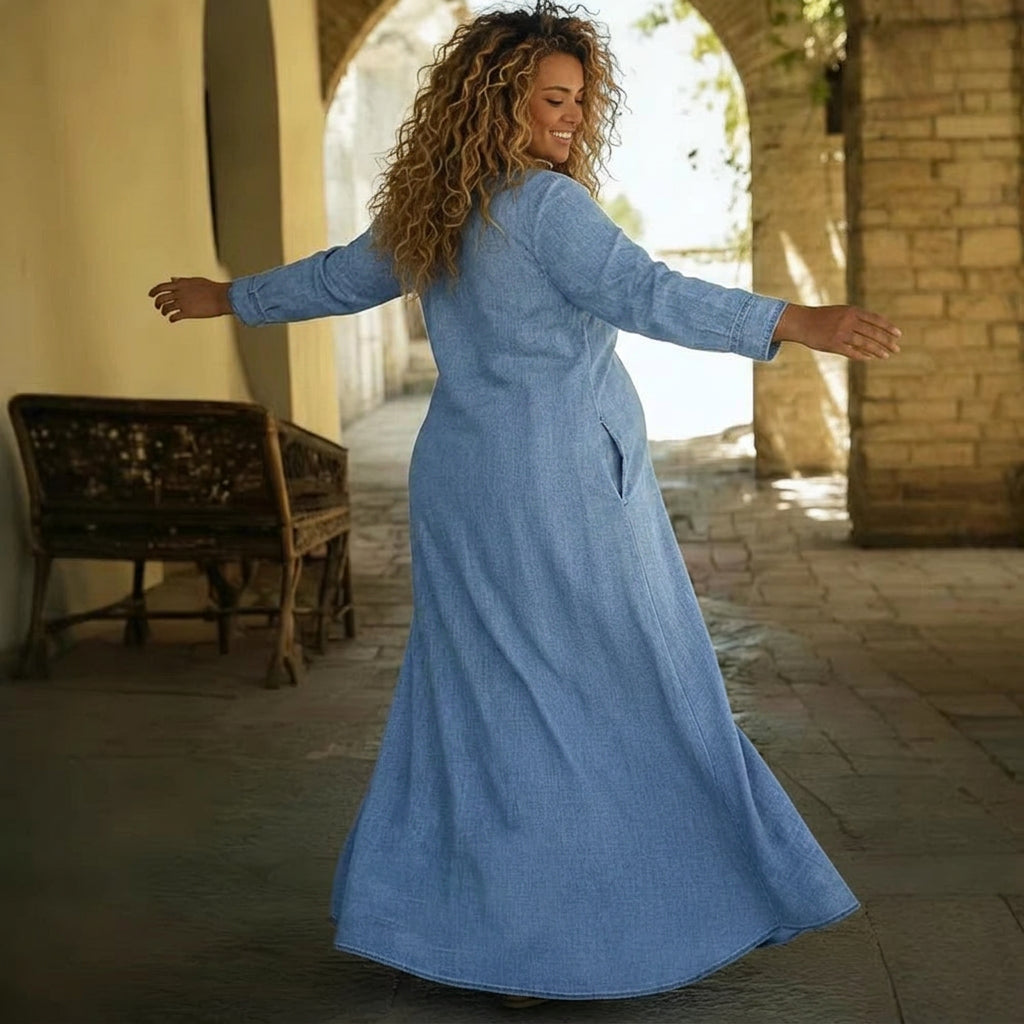 Robe Maxi en Denim Eulalia