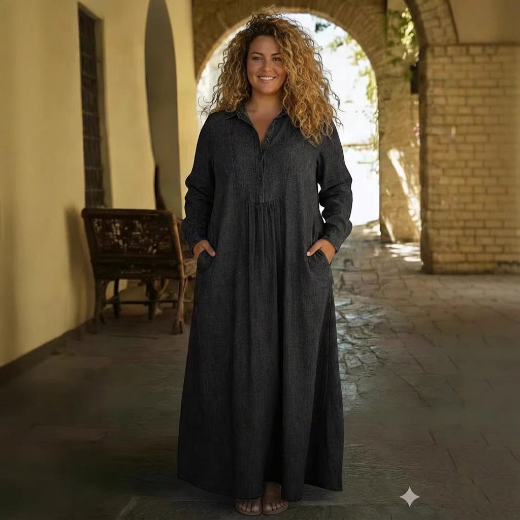 Robe Maxi en Denim Eulalia
