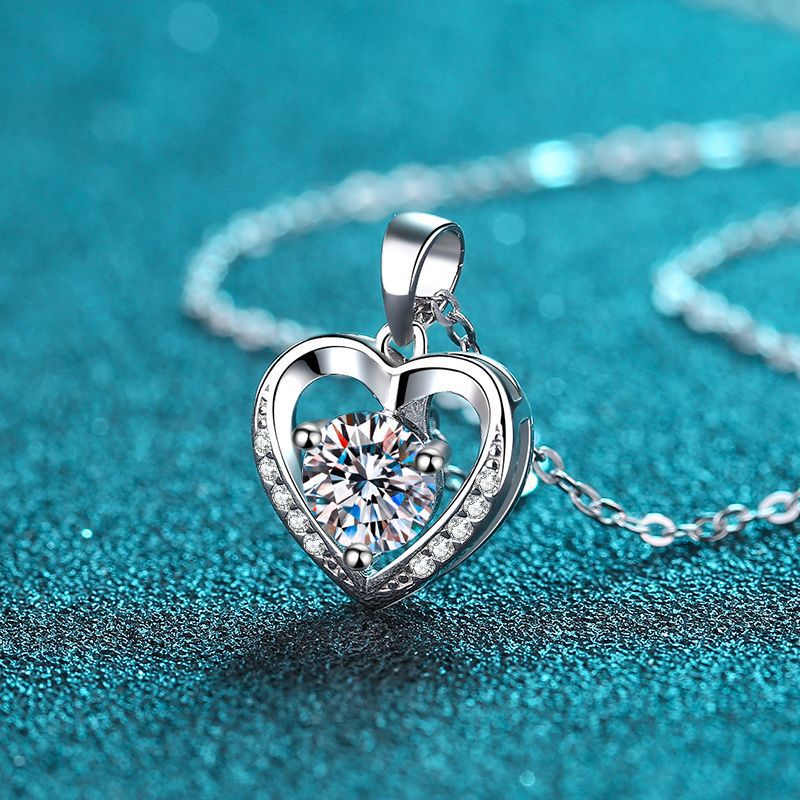 Collier Coeur en Zircon