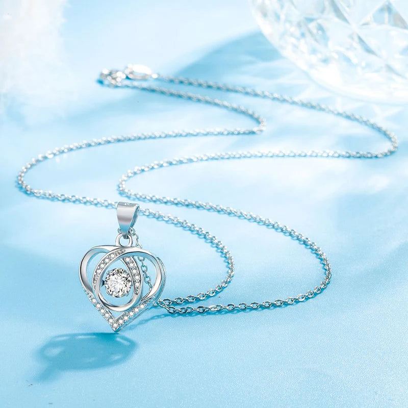 Pendentif Coeur Moissanite