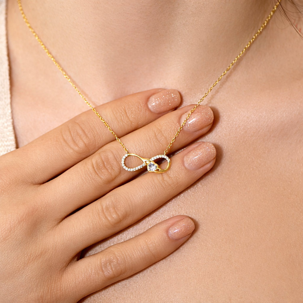 Collier Cœur Infini Porte-Bonheur