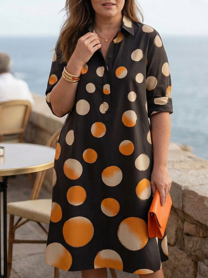 Anaïs | Robe à Pois au Couchant