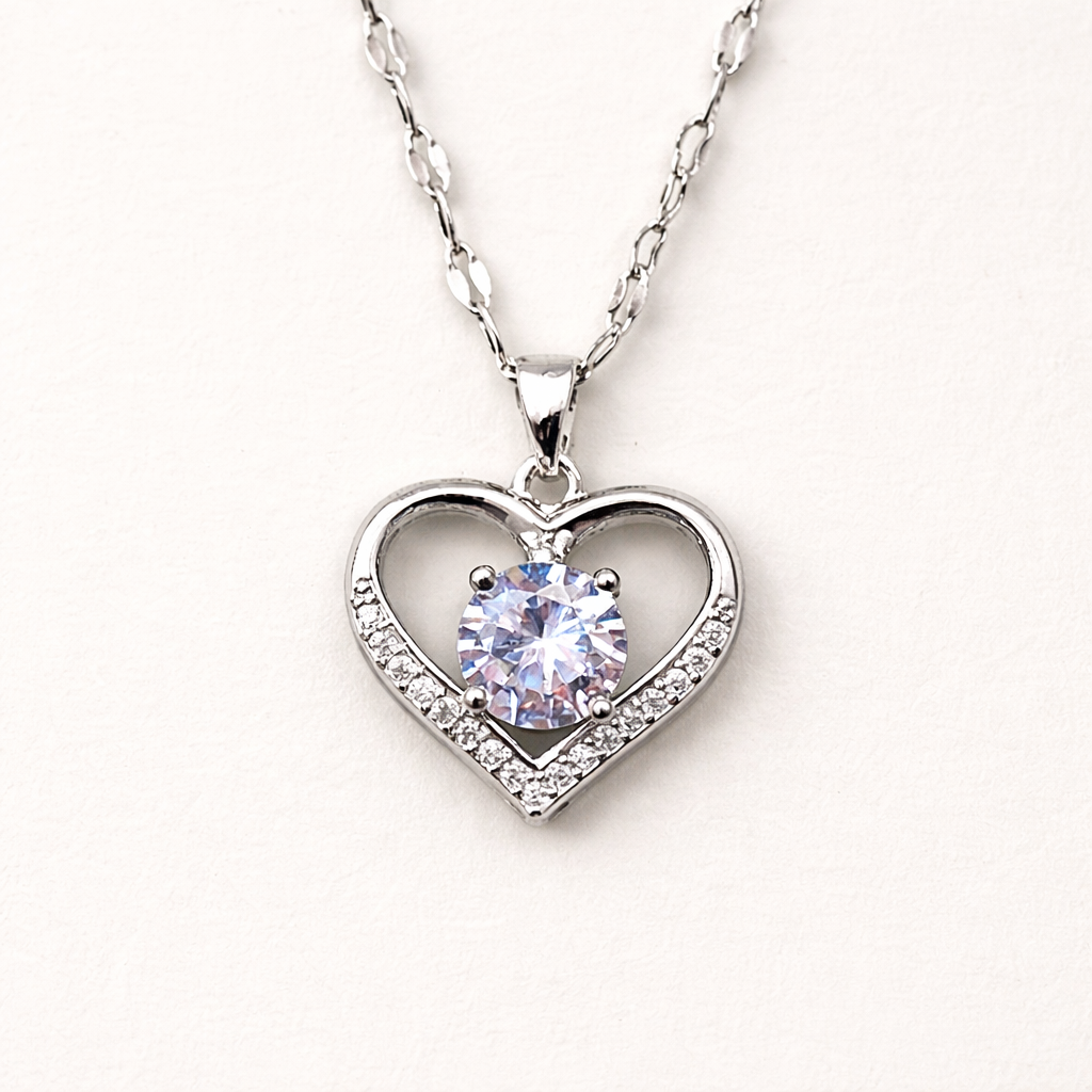 Collier Deux Cœurs Entrelacés