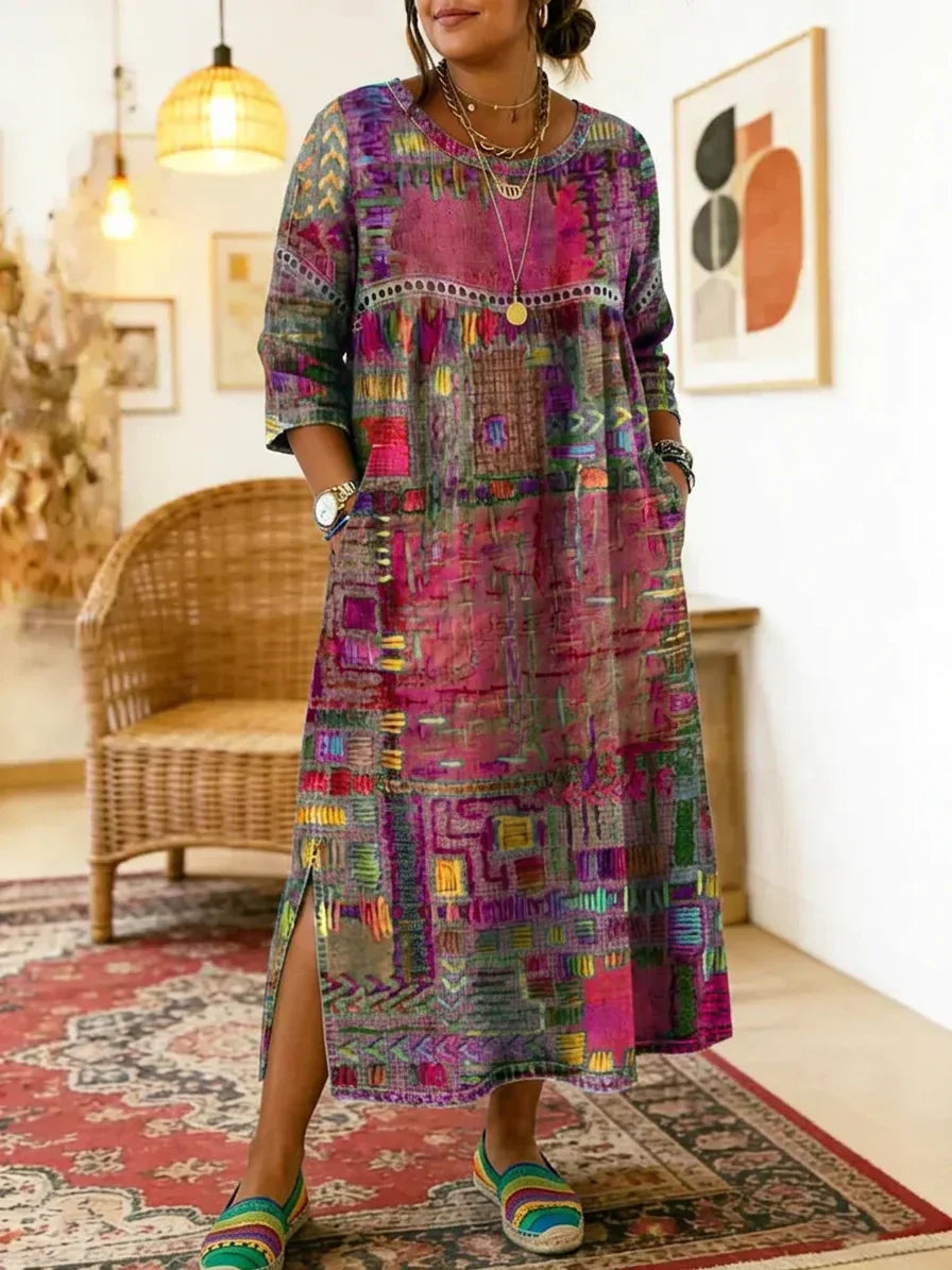 Kit | Robe Midi Imprimée