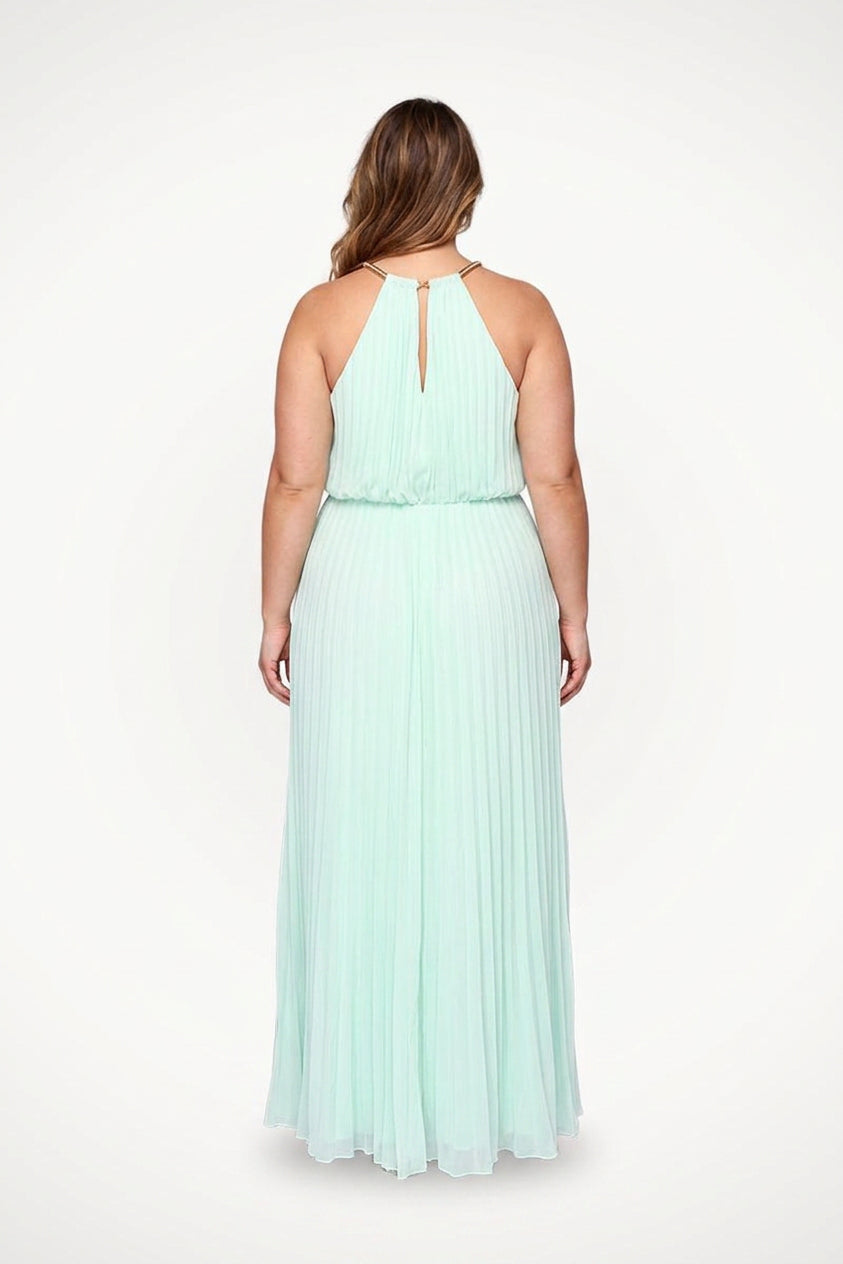 Verity - Robe Maxi Sans Manches Avec Ceinture