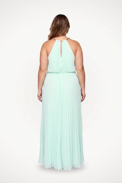 Verity - Robe Maxi Sans Manches Avec Ceinture