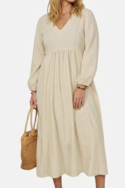 Shiloh - Robe Midi à Manches Longues