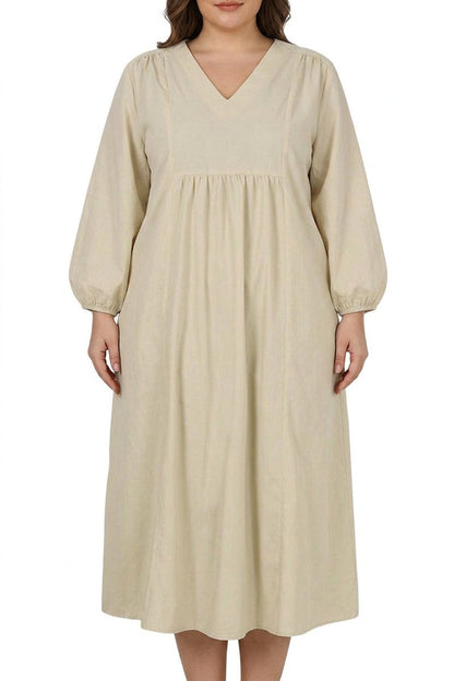 Shiloh - Robe Midi à Manches Longues