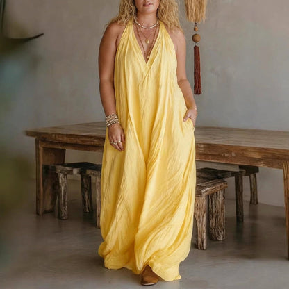 Robe Maxi Sans Manches Saoirse : Élégance Été Sans Effort