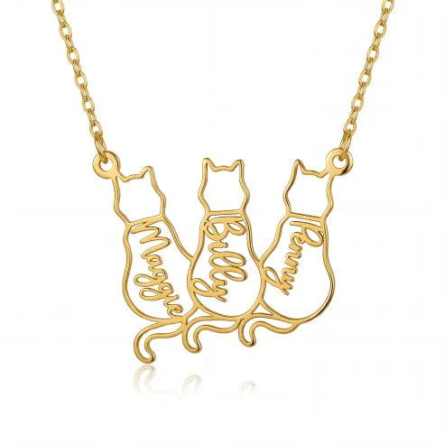Collier Chat Personnalisé