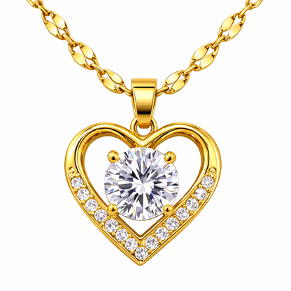 Collier Deux Cœurs Entrelacés