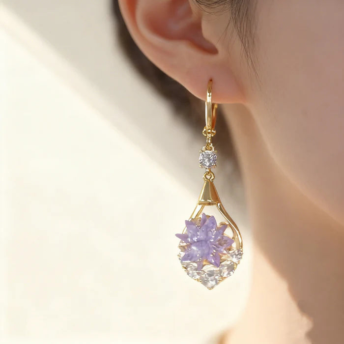 Boucles Goutte Fleur