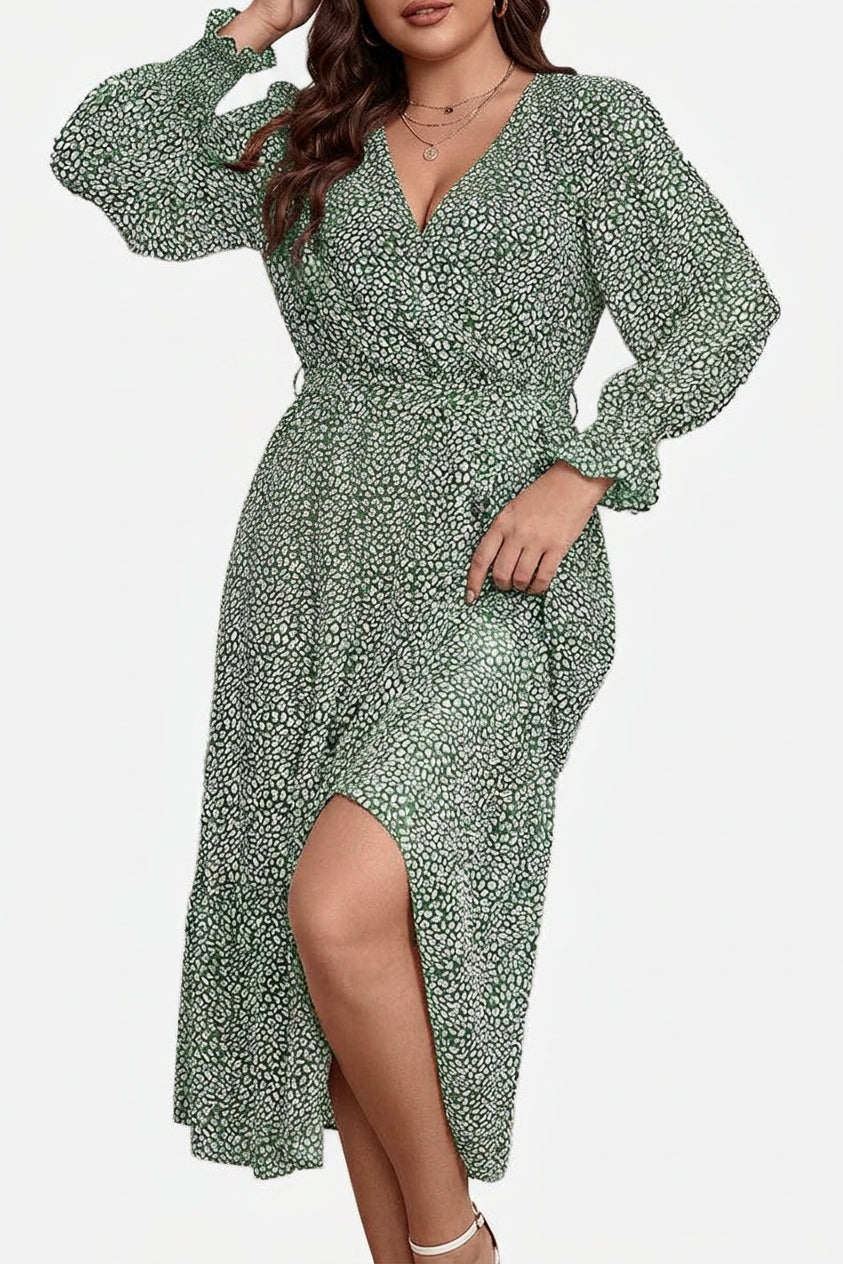 Zaina - Robe Midi Wrap Bloom