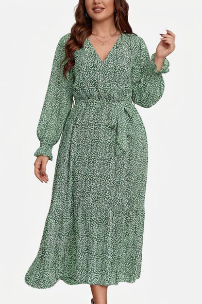 Zaina - Robe Midi Wrap Bloom