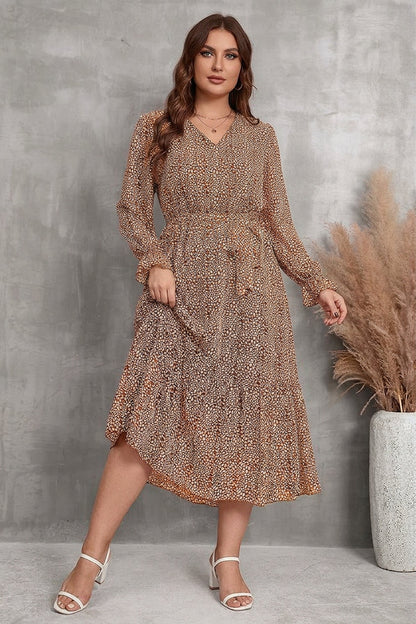 Zaina - Robe Midi Wrap Bloom