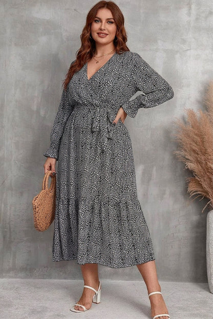 Zaina - Robe Midi Wrap Bloom