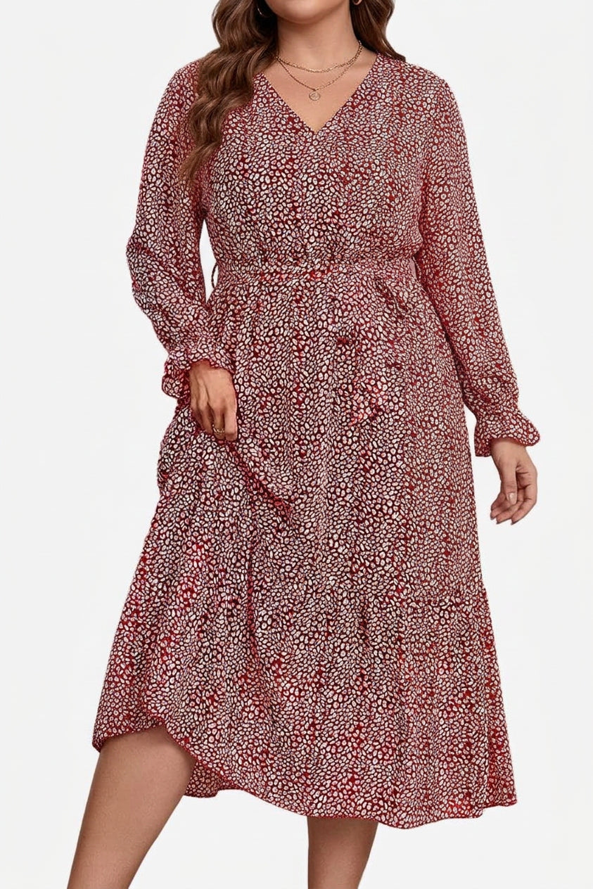 Zaina - Robe Midi Wrap Bloom