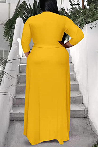 Arabella - Robe Ceinturée Élégante Grande Taille