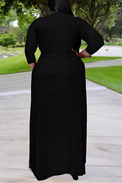 Arabella - Robe Ceinturée Élégante Grande Taille