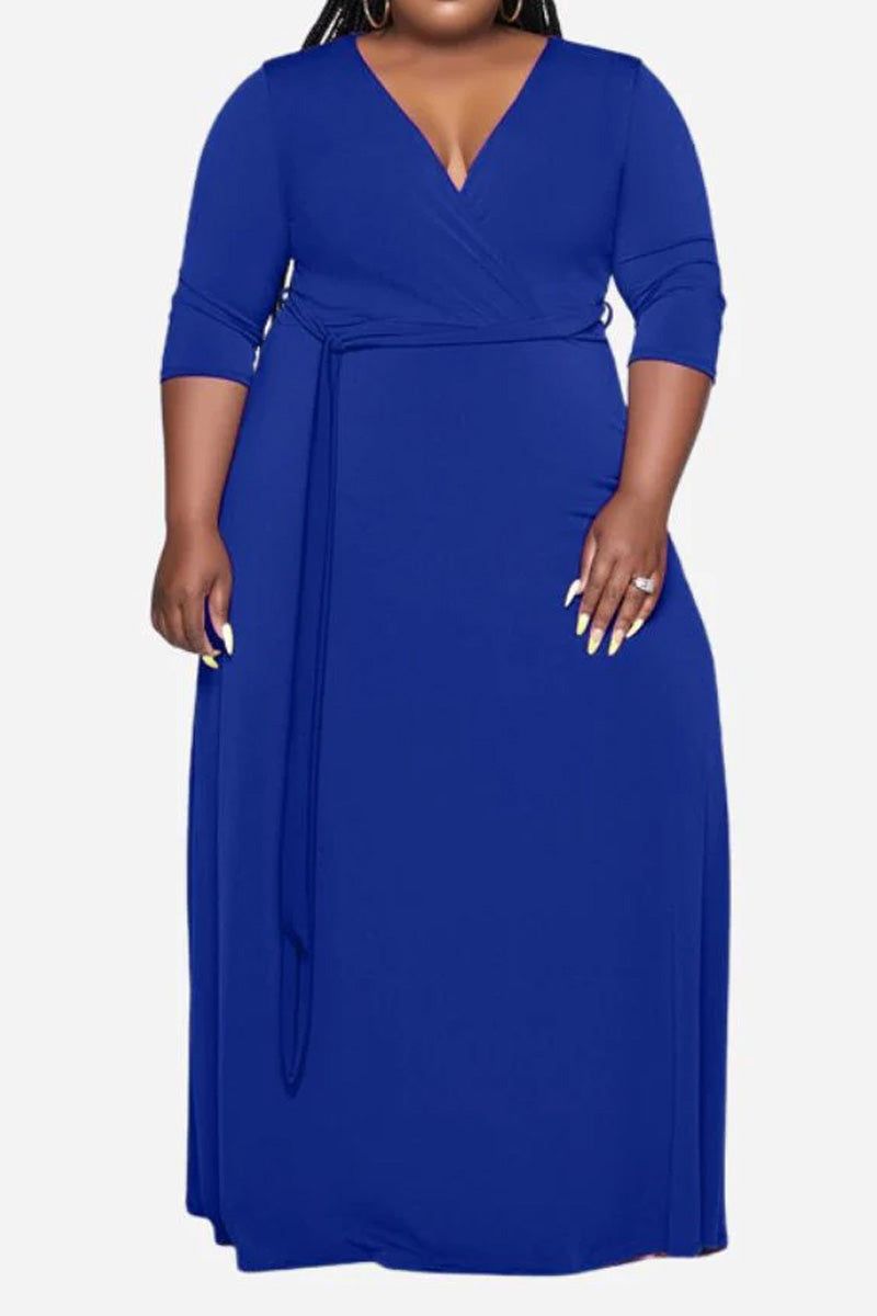 Arabella - Robe Ceinturée Élégante Grande Taille