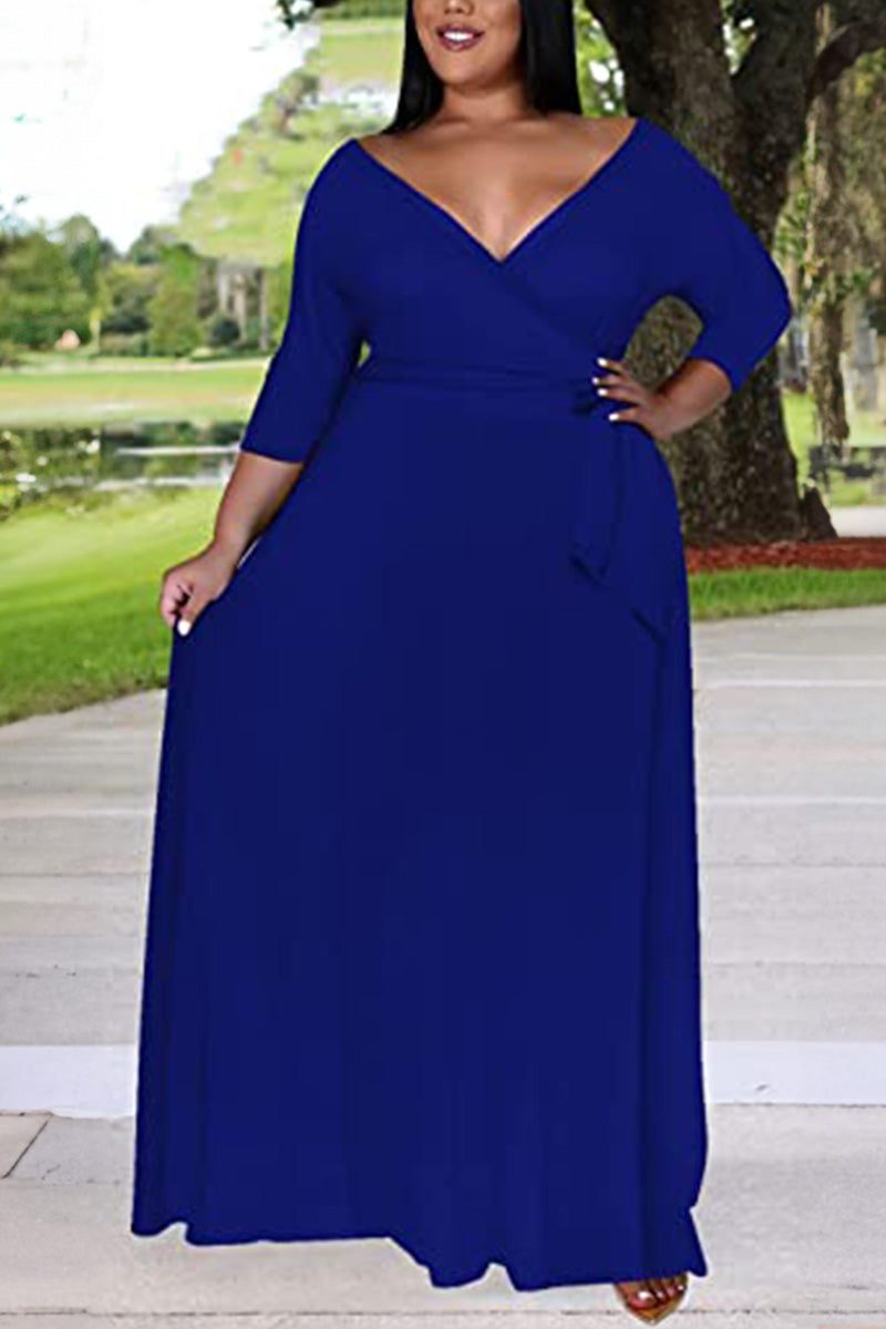 Arabella - Robe Ceinturée Élégante Grande Taille