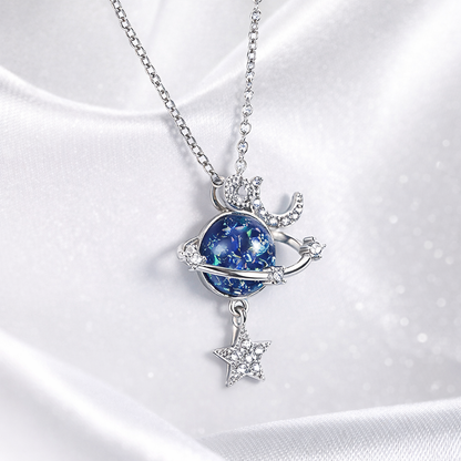 Collier Planète et Lune