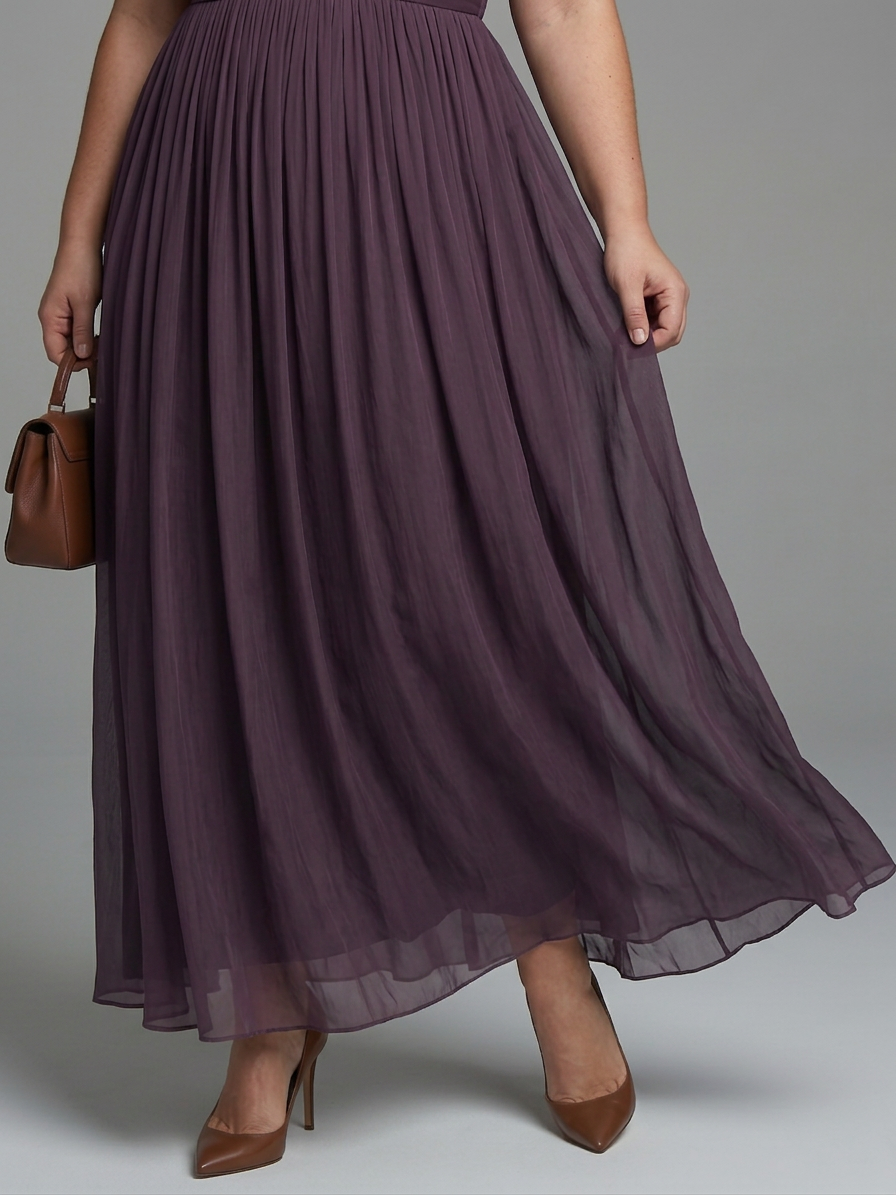Belen | Robe Maxi à Taille Froncée avec Ouverture en Forme de Clef