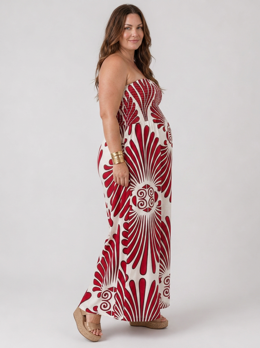 Dilys | Robe Maxi Silhouette Fluide Sans Bretelles
