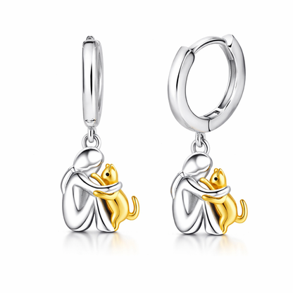 Collier & Boucles d'Oreilles Maman Chat