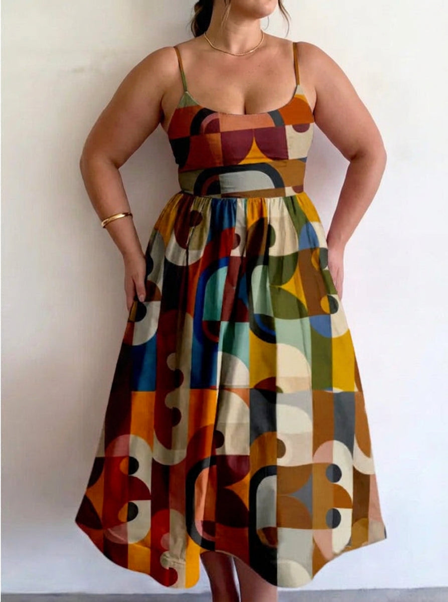Perséphone | Robe Midi Muse Moderne