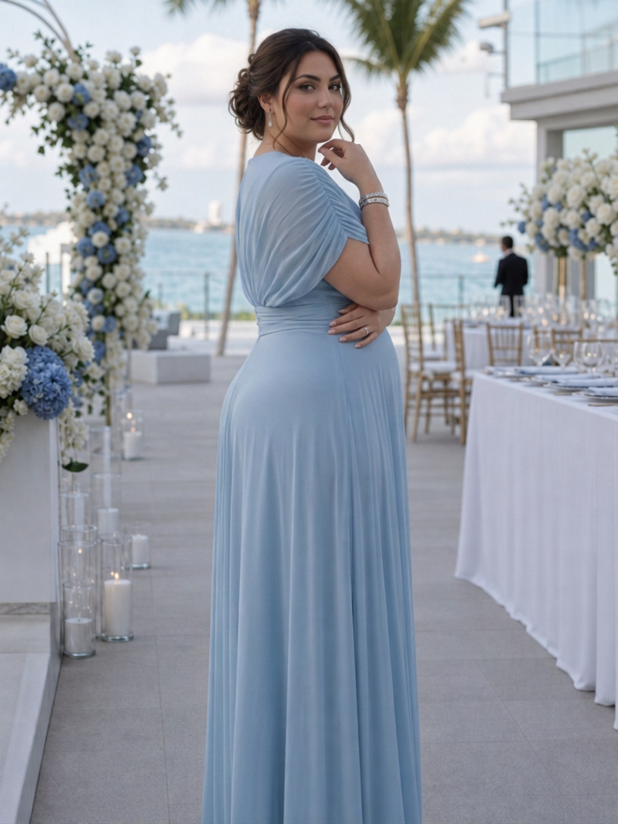Etta | Robe Maxi à Épaule Dénudée et Corsage Drapé