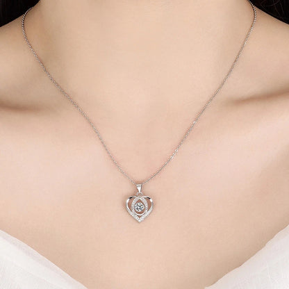 Pendentif Coeur Moissanite