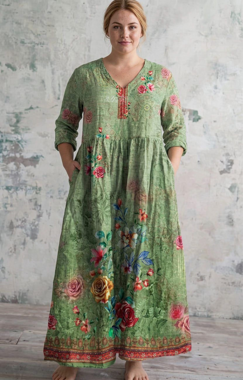 Layla | Robe Maxi Garden Grace
