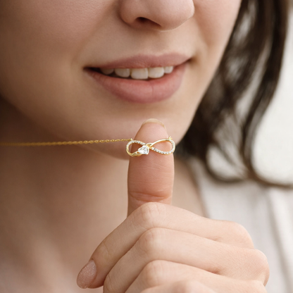 Collier Cœur Infini Porte-Bonheur