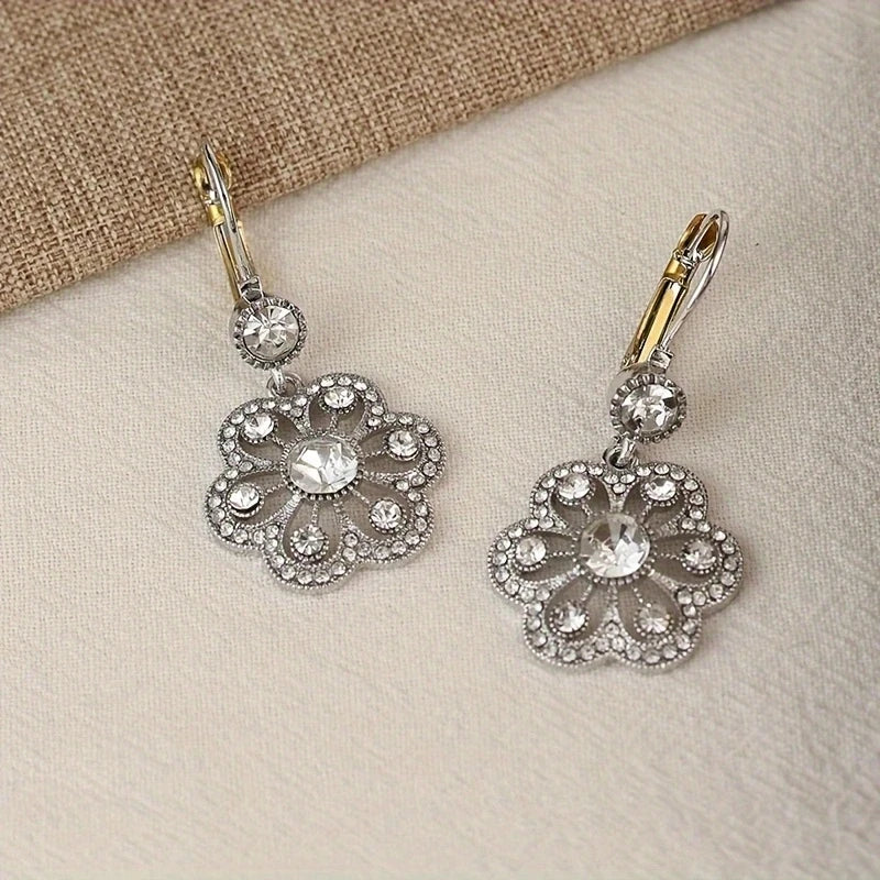 Boucles Rosette Zirconia
