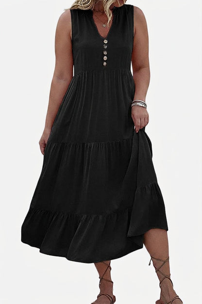 Calla - Robe Midi à Volants