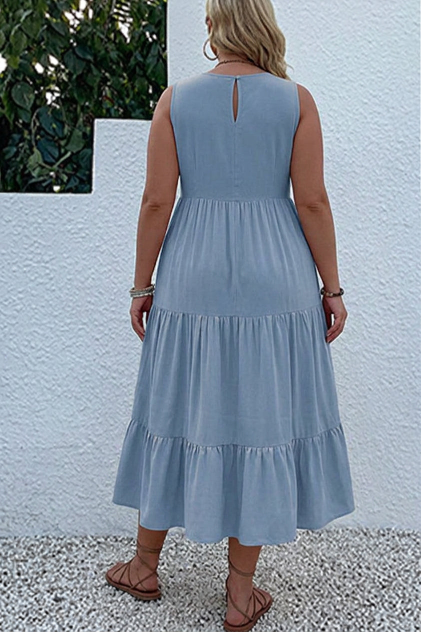Calla - Robe Midi à Volants