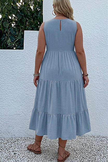 Calla - Robe Midi à Volants
