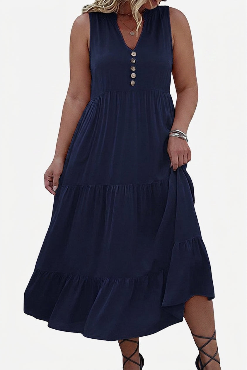 Calla - Robe Midi à Volants